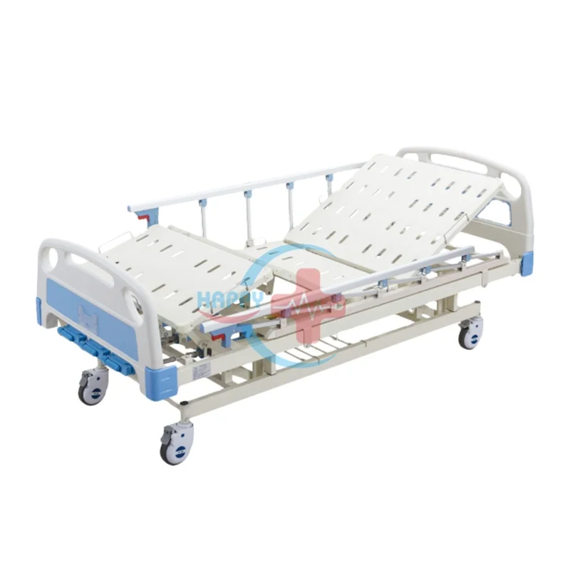 HC-M005 cheap price ABS hospital medical bed hospital patient nursing bed with Three Cranks