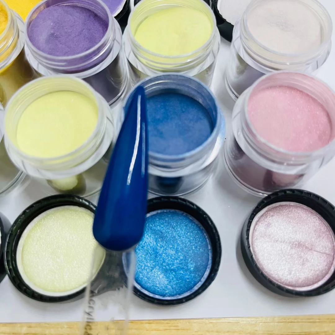 Private label 3 in 1 nail acrylic powder dipping powder easy apply glitter nail acrylic powder for nail