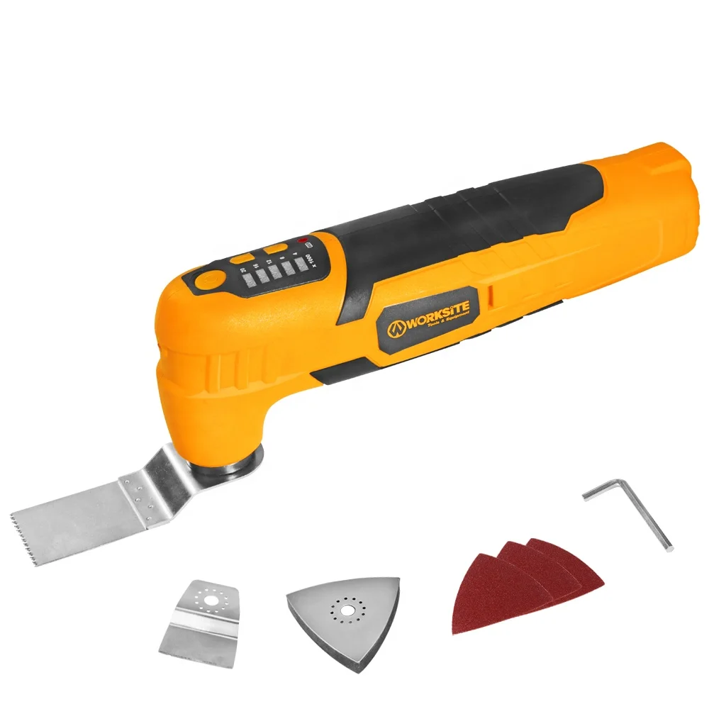 WORKSITE Customized 8V Oscillating Tool Variable Speed Cutting Drilling Sanding Cordless Oscillating Tools