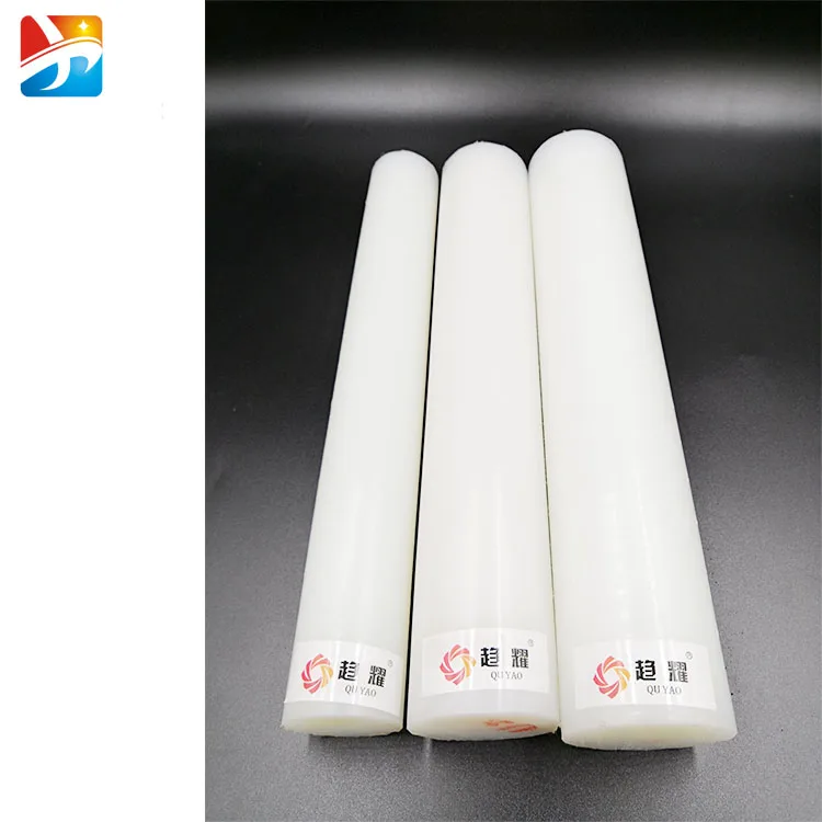 Customized size Environmental protection Food grade plastic mc nylon rod white pa6 round rod