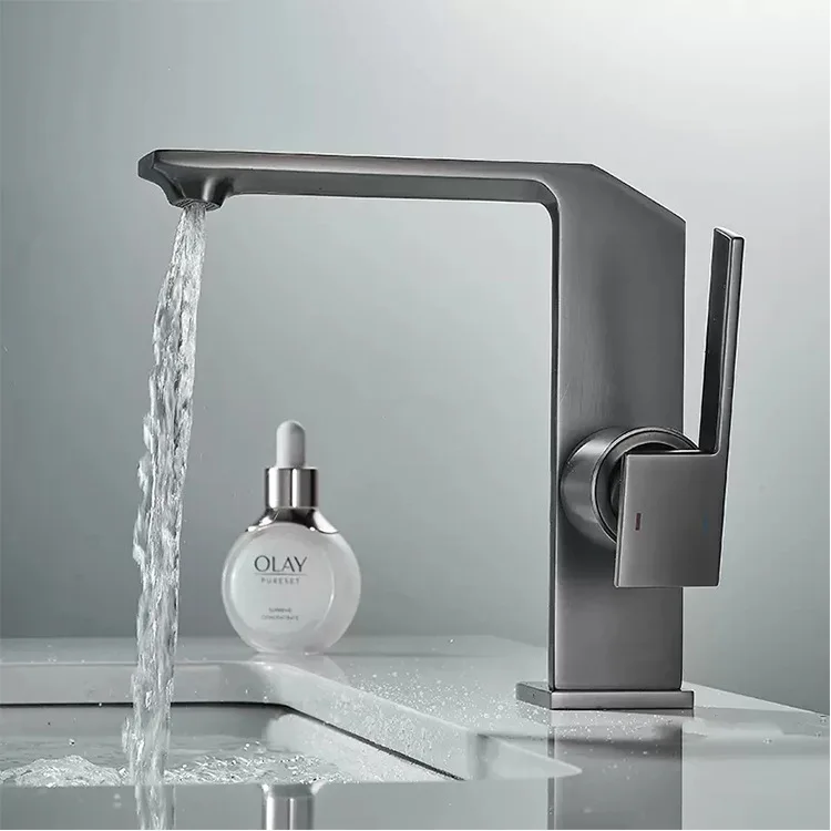 Basin Faucets Wash Waterfall Bathroom Shower Basin Faucet Sink For Hotel