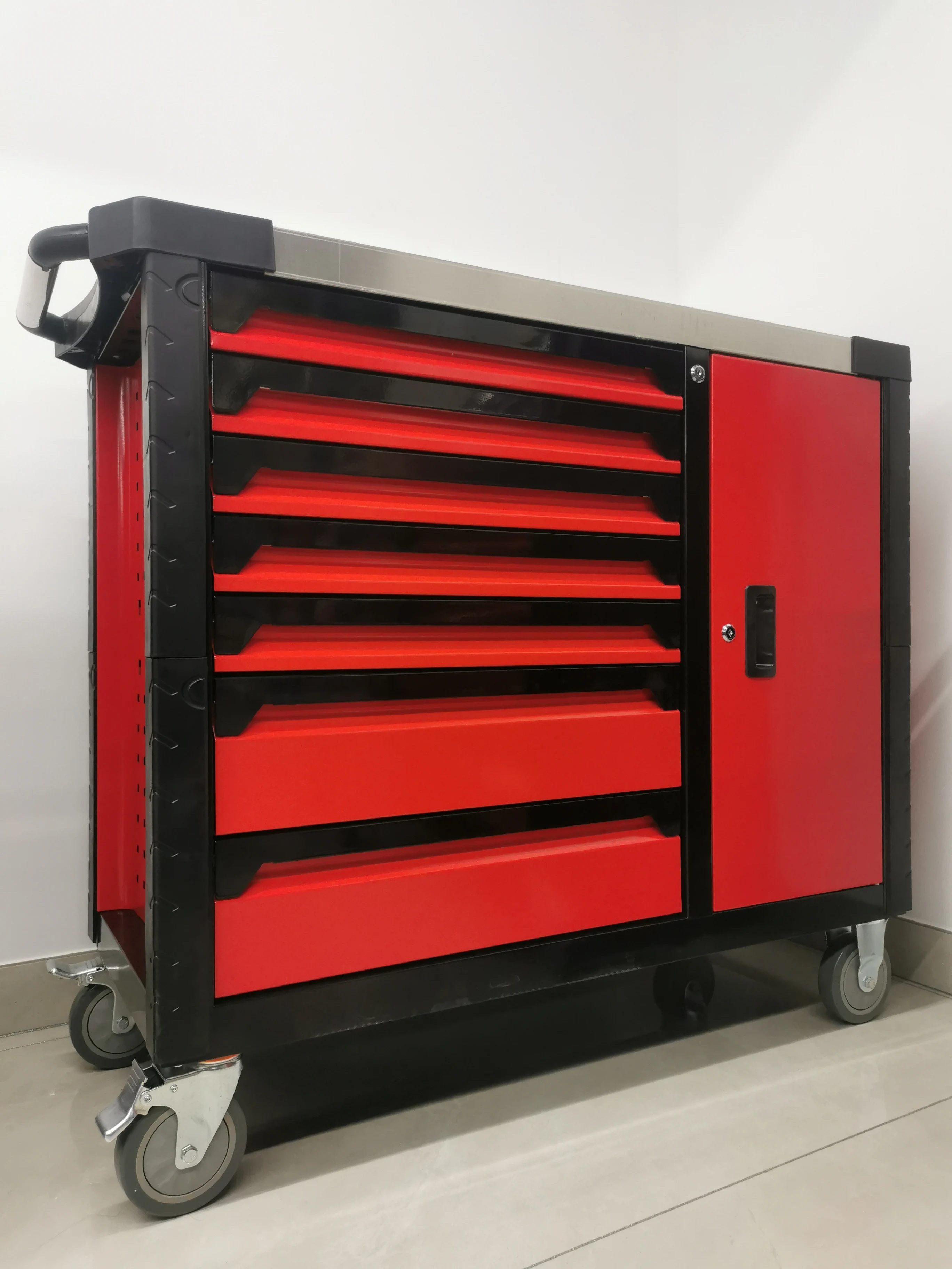 Heavy Duty Mechanic Professional Steel Tool Trolley Cabinet Cart With 322 Pcs Tool Set For Automobile Repair Workshop