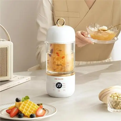 Портативная мини-кастрюля TONZE для здоровья, цифровая многофункциональная стеклянная чайная кастрюля для птичьего гнезда, электрическая чашка для тушения