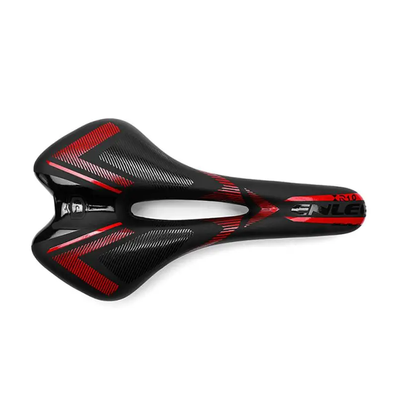 ENLEE Mountain Road Bike Saddle Comfort Sponge Cycling cushion Seat PU Leather Bicycle Hollow Seat