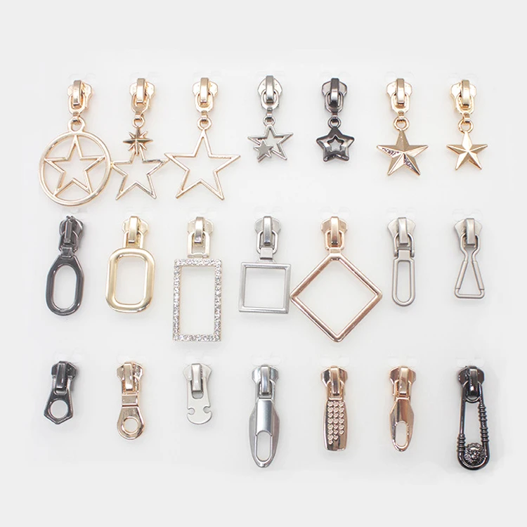 custom zipper pulls tailoring accessories woven zip lock medical nylon zipper slider