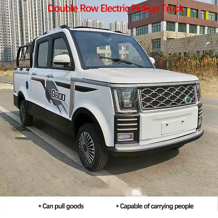 Oil electric hybrid electric mini truck 72v long range mini pickup 4x4 household electric pickup truck cargo