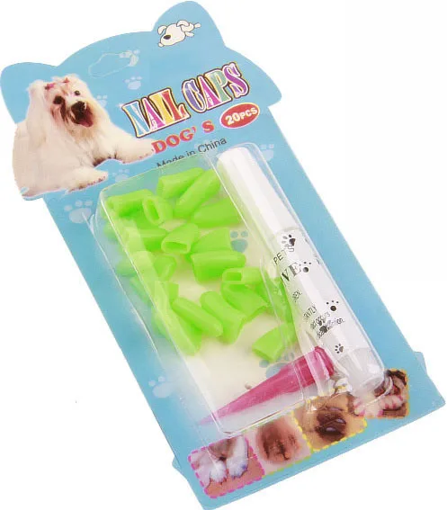 2025 New Colorful Colorful Pet Supplies Rubber Cat Nail Claw Paws Caps Pet Dog Nail Caps