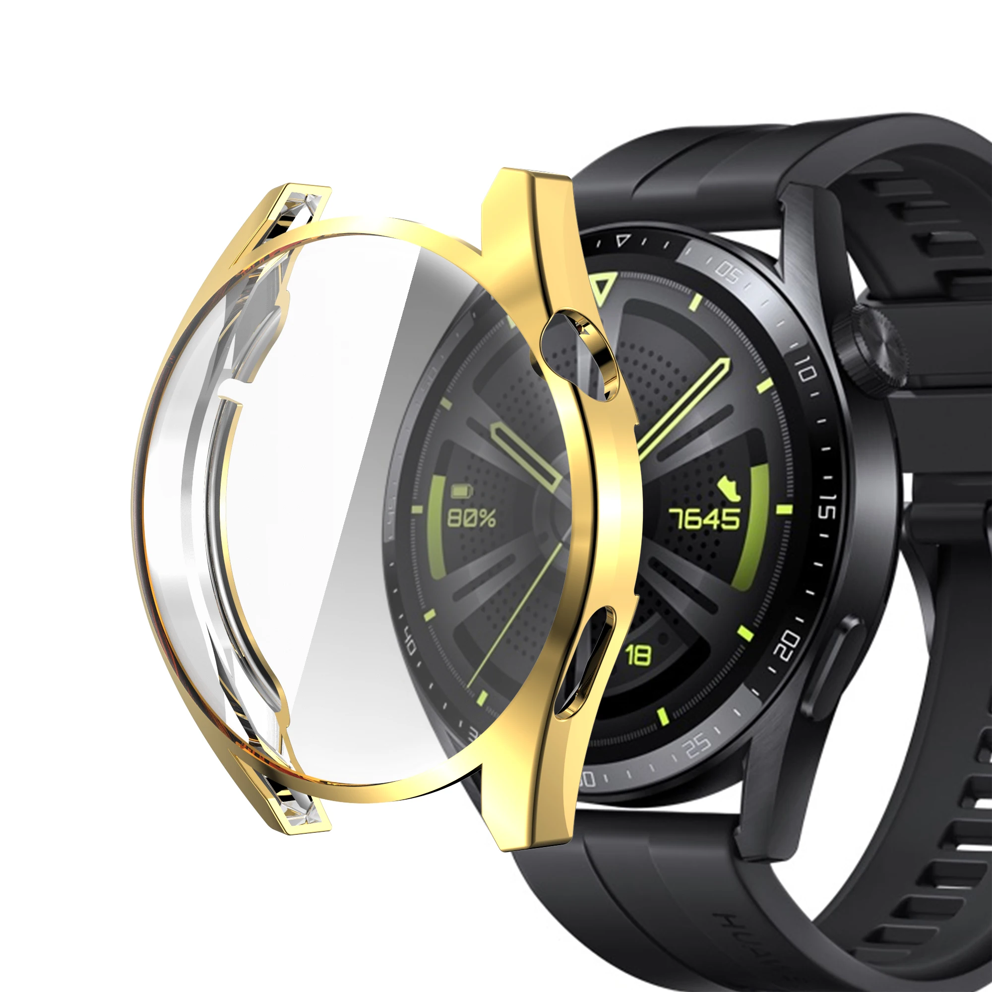 Smart watch accessories 46mm tpu all-around screen protection scratch resistant case for huawei GT3