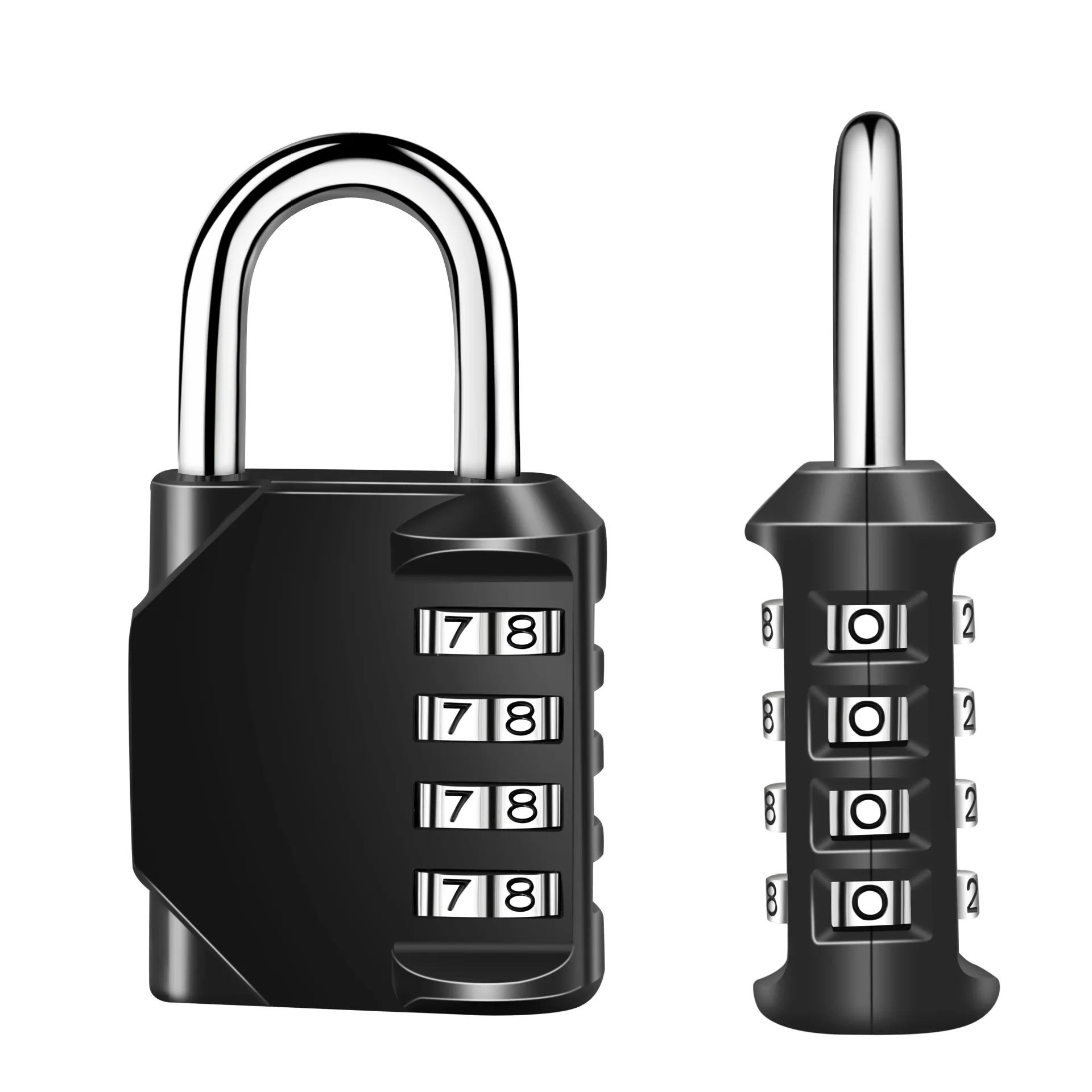 4-digit zinc alloy password lock padlock outdoor gym cabinet household door lock password padlock
