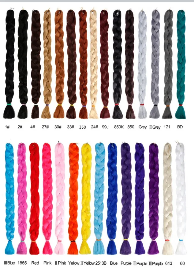 One Tone Synthetic Jumbo hair braid Wholesale pression braiding hair pre stretch