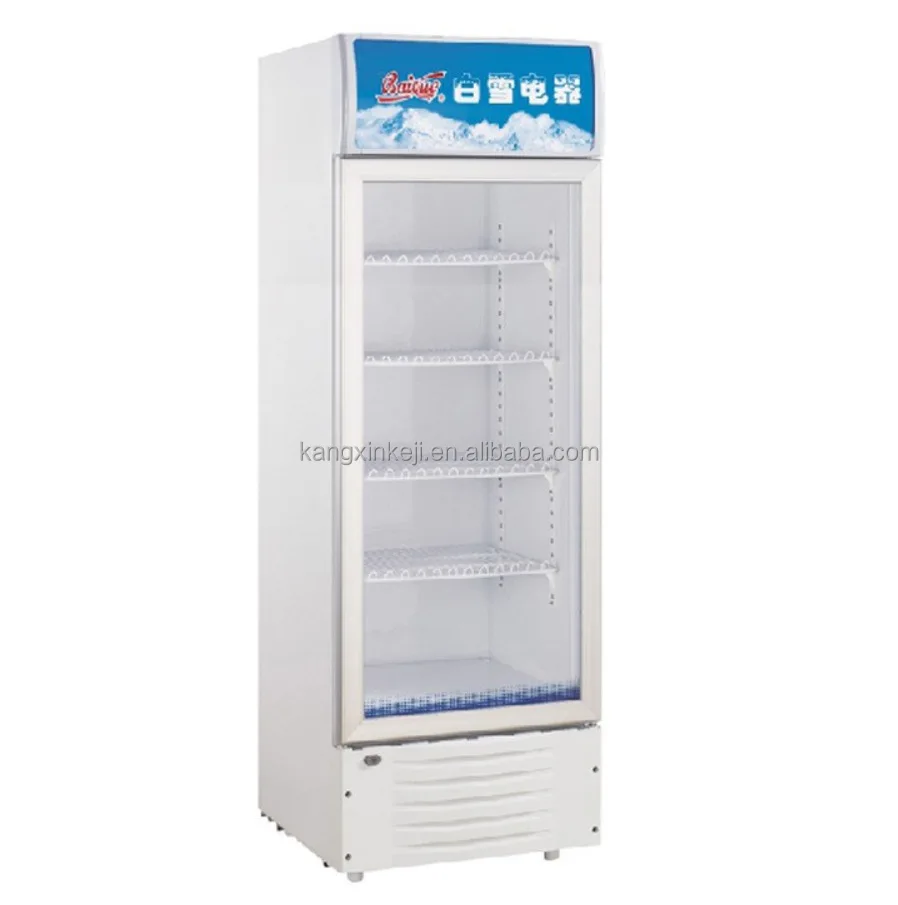 Commercial With Glass Door Upright Freezer Display Case Coca Fridge Cola Chiller Cooler