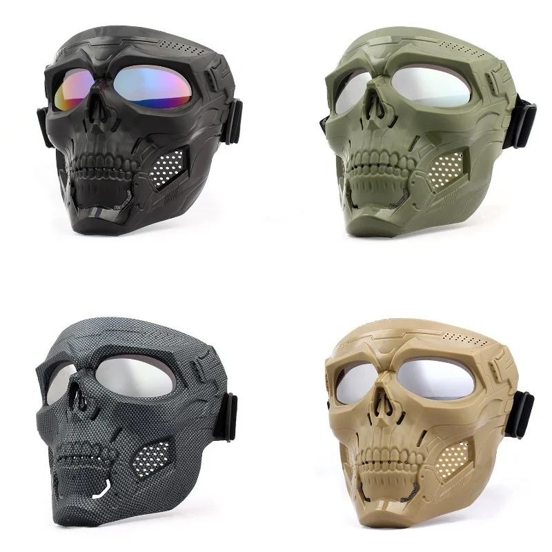 Allogogo Paintball Mask Cs Windproof Maskts Shooting Motorcycle Hiking Protective Full Face Maskt