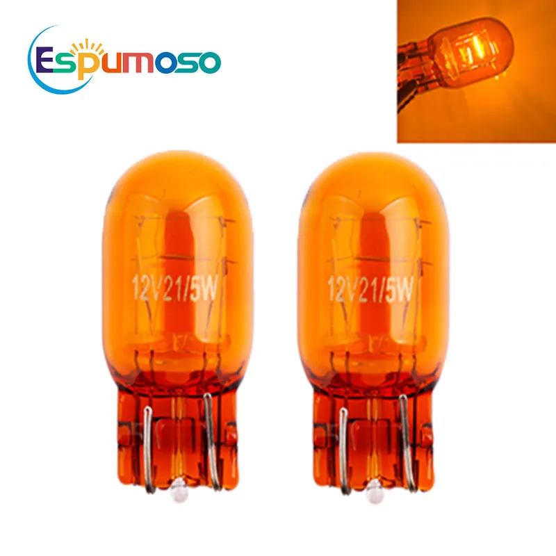 Halogen T20 1156 1157 BA15S Bulb 12V 21W T5 T10 S25 Accessory Clear Glass for Universal Autos Turn Signal Brake Backup Light