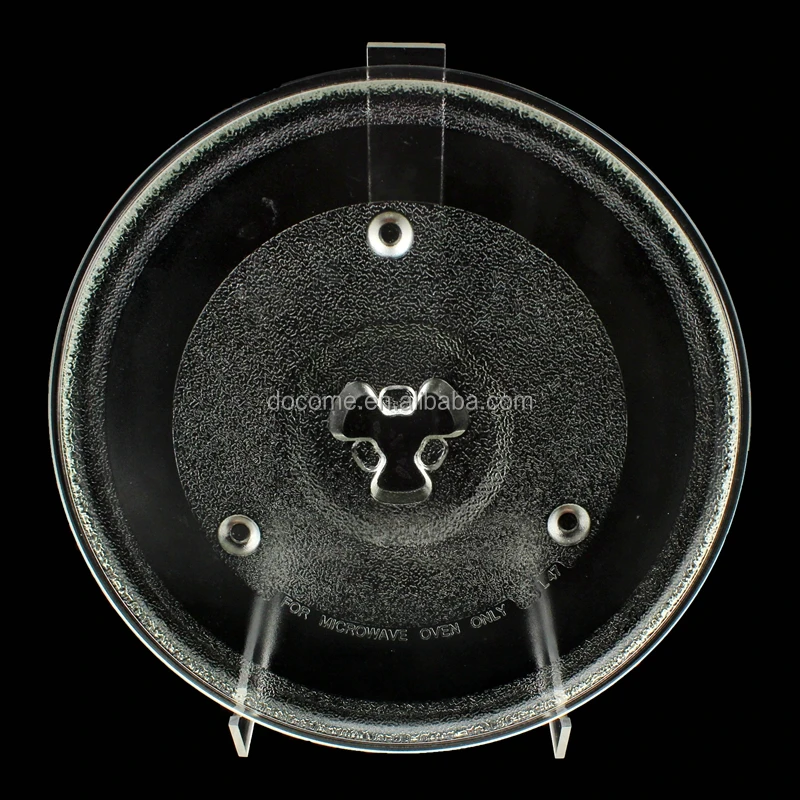 270mm with flower fixer spare part for microwave oven, 10.5 inch glass turntable plate MWO spare part