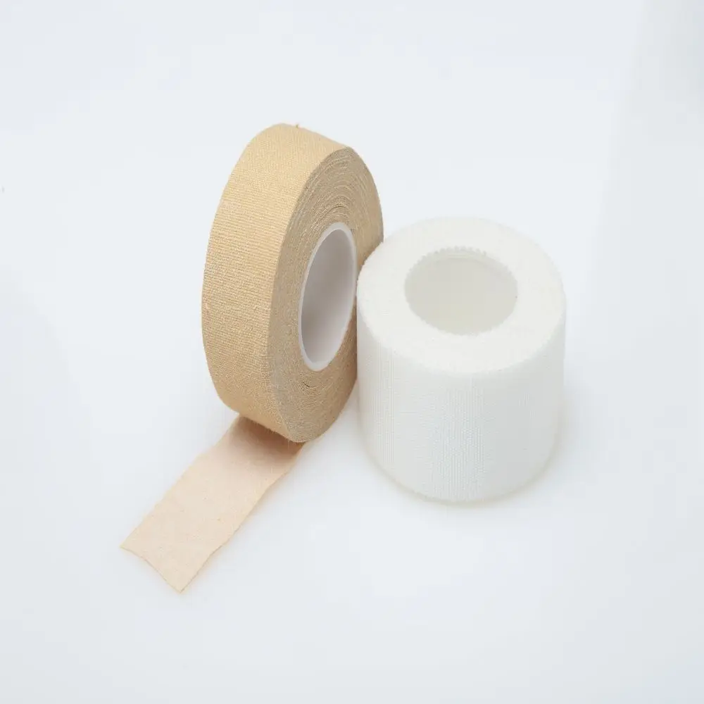 White Tape 100% Cotton Sports Medical Athletic Elastic Bandage  Sport Kinesiology Tapes Strapping Tinplate Compression