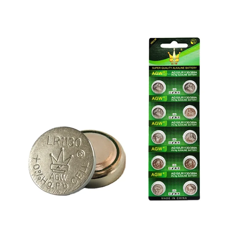 CROWN C Button Cell Battery A10 Lr1130 Button Cell Battery Lr1130 Battery Cell for Toys