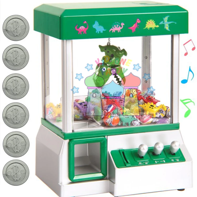 Commercial toy claw machine arcade music party game miniature candy grabber for kids