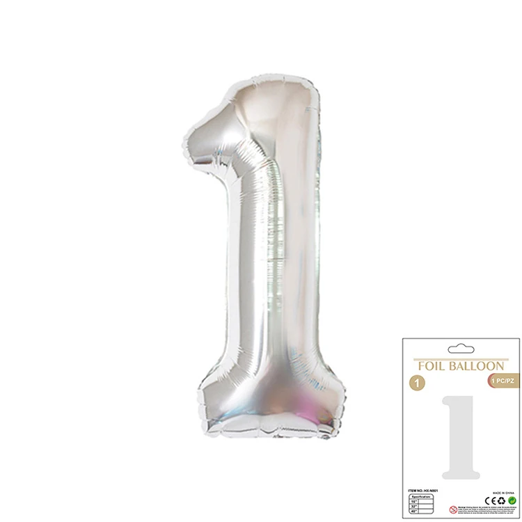 32 Inch Huge Gold Colors Digital Globos Numeros De Globos Number Foil Balloons For Birthday Party Decor