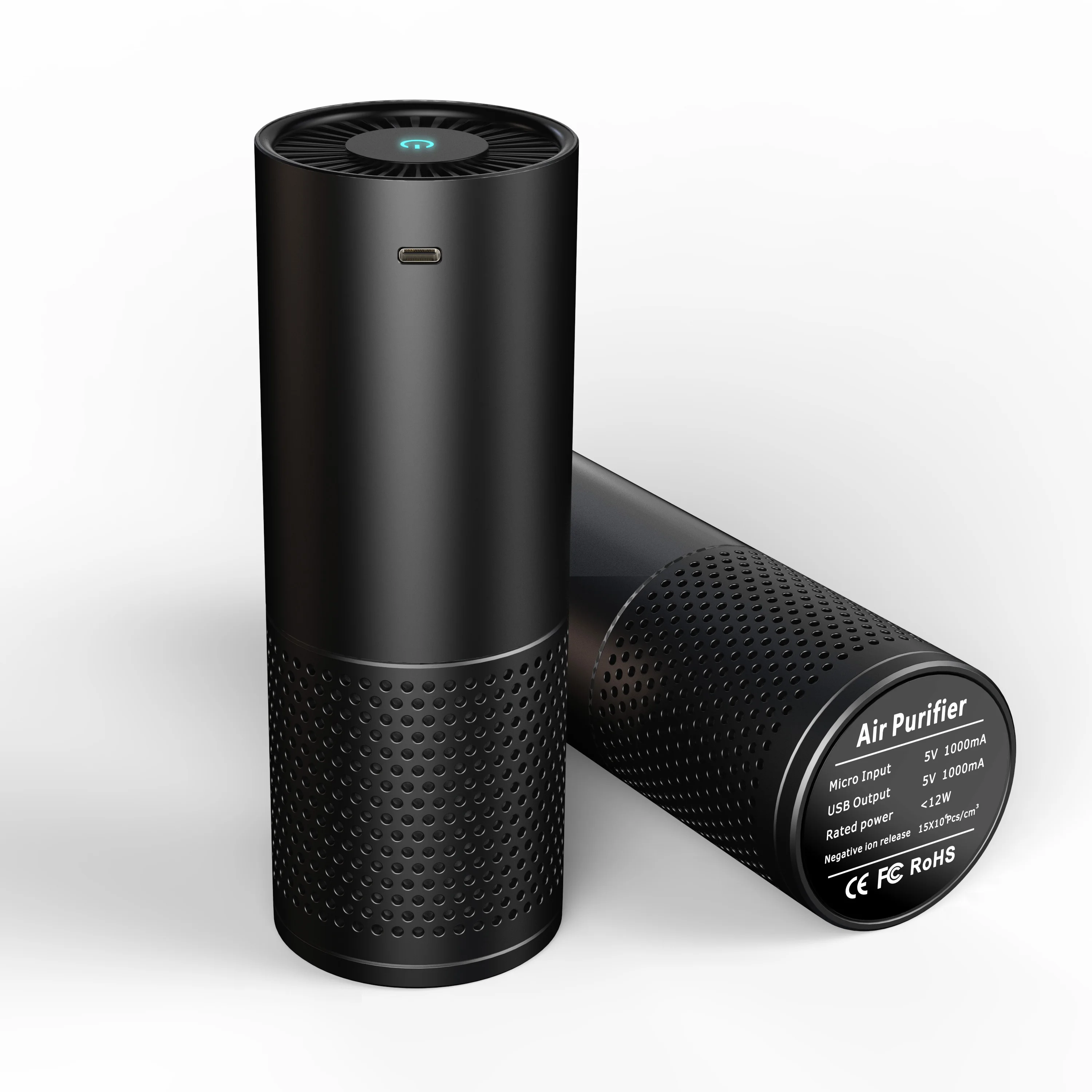 
High quality smart USB car air purifier hepa filter negative ion smoke remover air cleaner FYS-S2 