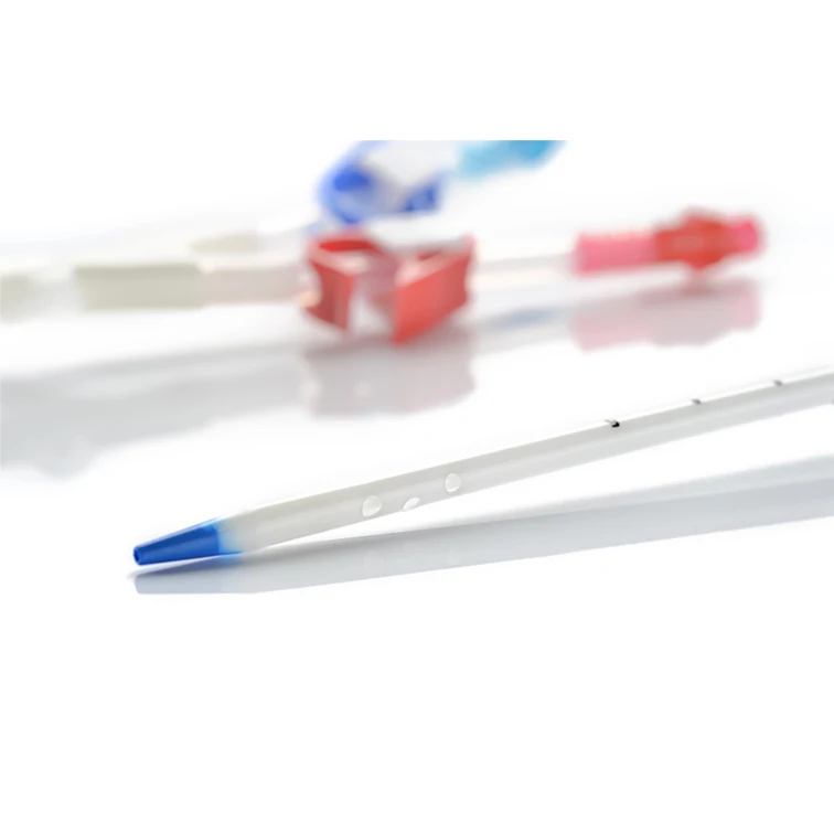 Hot selling single lumen double lumen triple lumen dialyzer for hemodialysis fresenius hemodialysis catheter kits