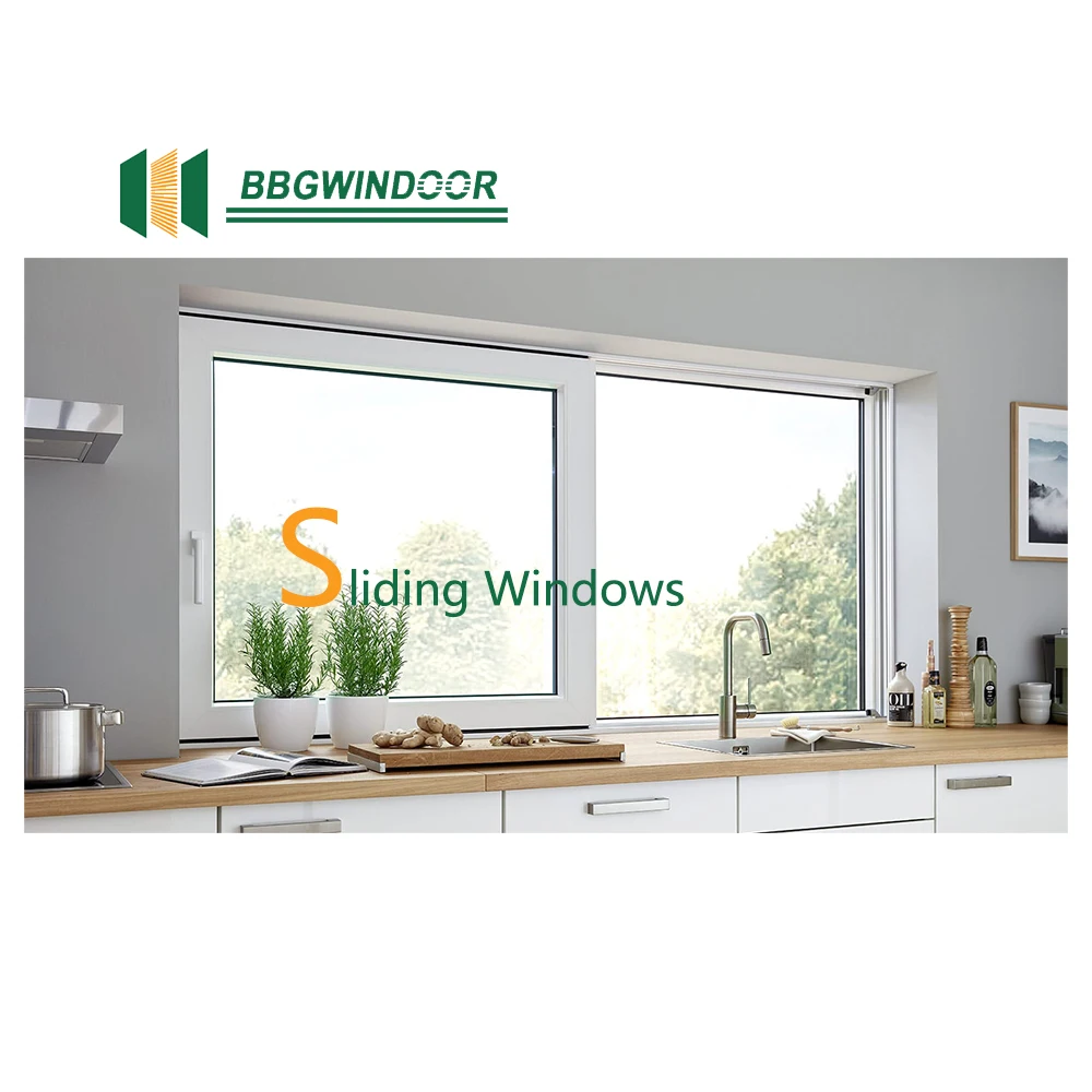 Lukliving High Quality European Style Upvc Sliding Window