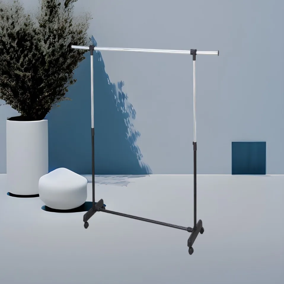 Cloth hanger stand with wheels