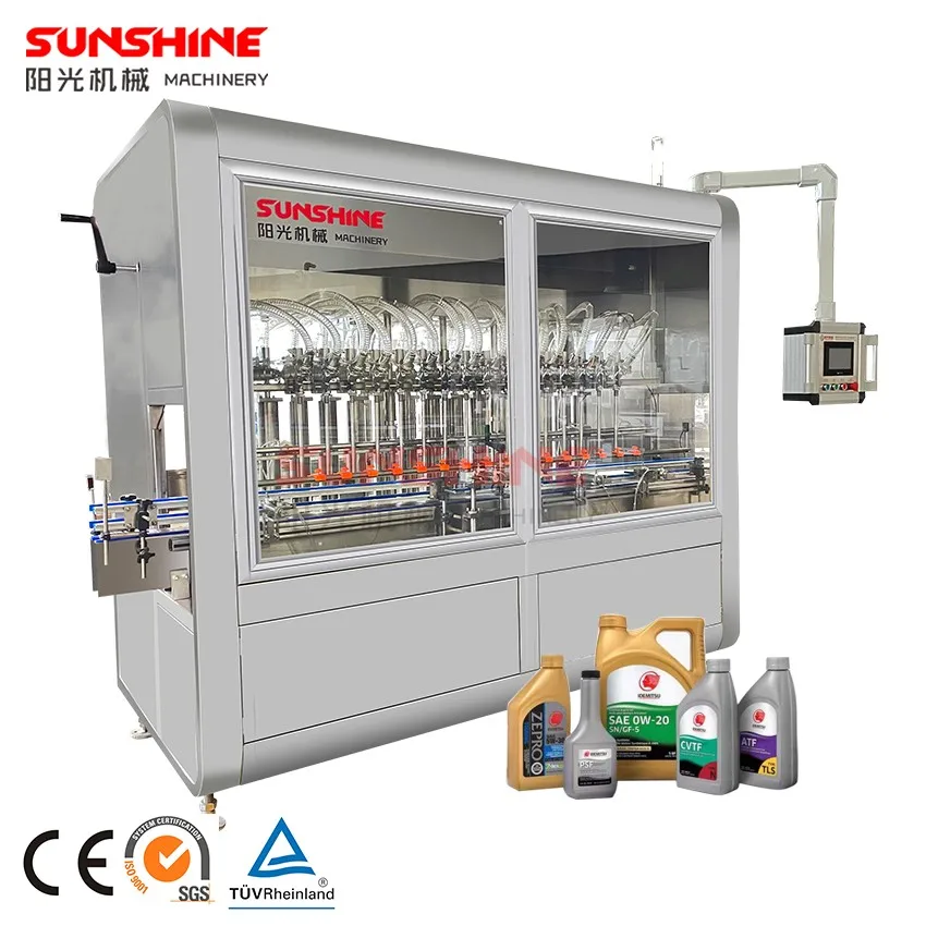 1000-4500BPH Automatic 1 2 4 5 litre liquid volumetric filling machine other packing & shipping