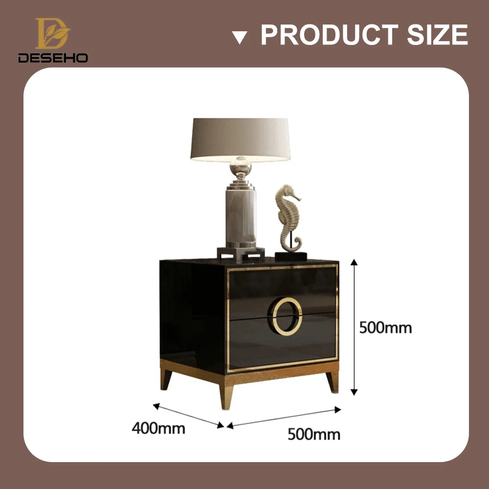 DISIHE 2024 Hot Sale Modern Design Luxury Bedroom Sets Wooden Bedside Night Stand for Living Room and Hotel/Apartment Use