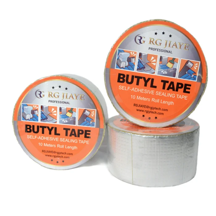 Aluminium Foil Butyl Rubber Tape self-Adhesive Silver Waterproof repair seal Tape
