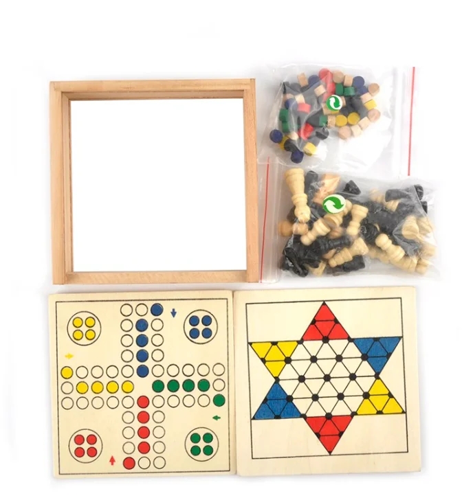 GIBBON обучающая игра шахматы китайские шашки tac toe ludo mill доска для игры в нарды набор деревянных настольных игр 5 1