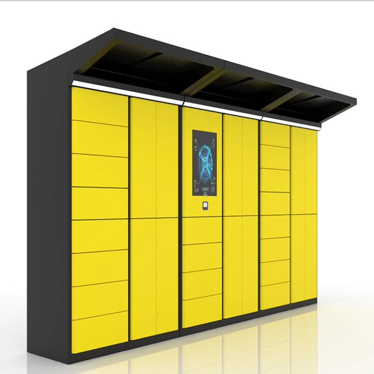 24 hours self-service luggage metal storage cabinet intelligent parcel delivery smart laundry locker
