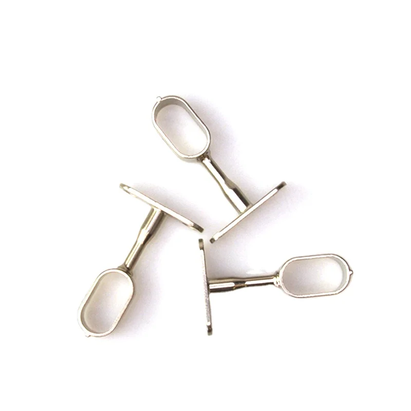 high quality Meaton Zinc alloy oval wardrobe rail tube holder center suspended support for sale furniture fittings