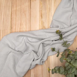 Solid colors soft and crinkly texture 100% cotton crinkle double gauze fabric