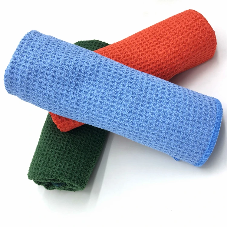 80/20 Microfiber Waffle Towel Disposable Car Cleaning and Glass Cleaning Towel