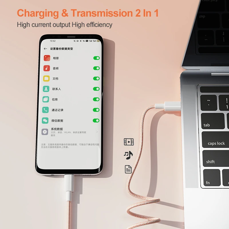 2022 new products 60W PD USB-C to USB C cable nylon braided fast Charging cable type c data cable for huawei for macbook