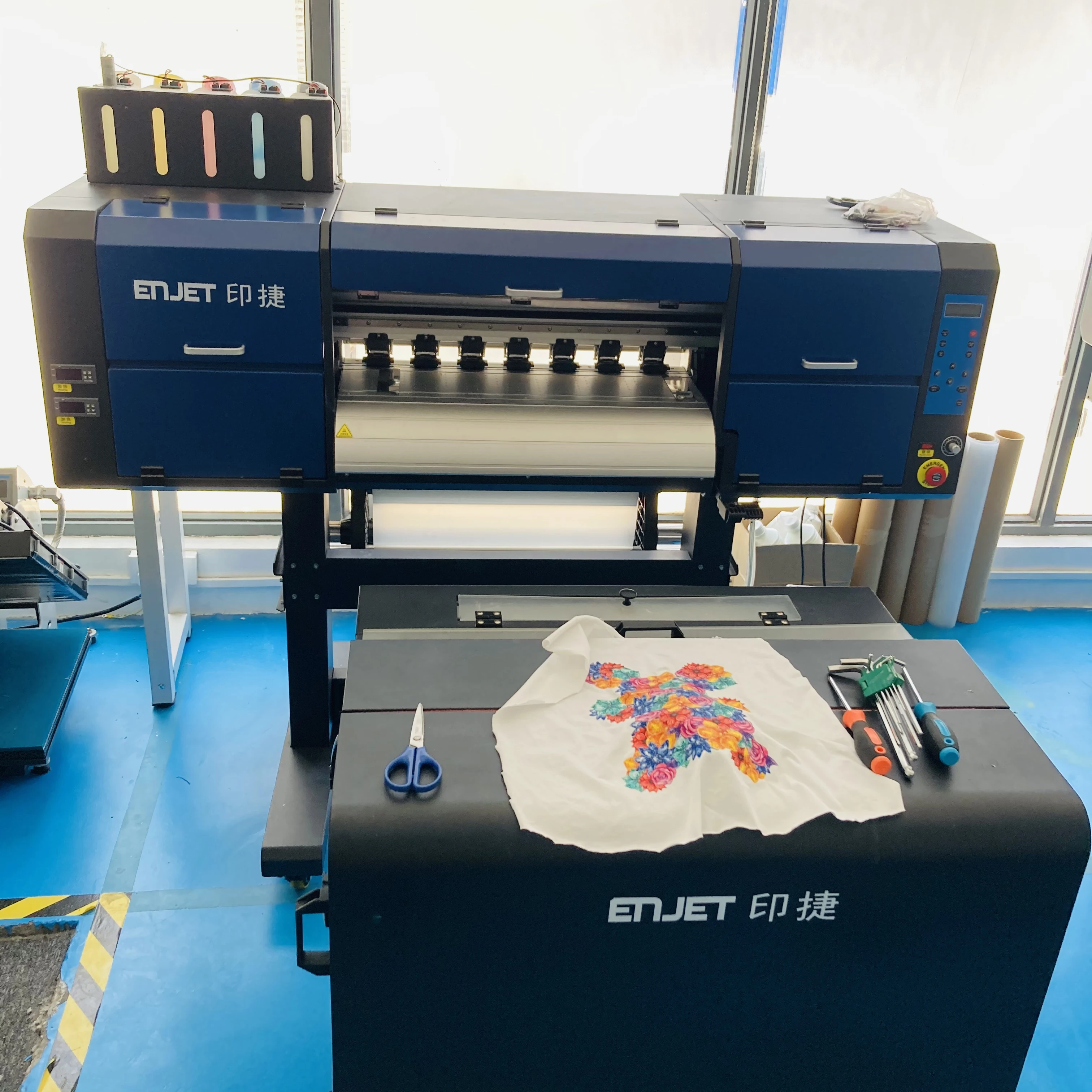 dtf transfers designs ready to press dtf printer printing machine with shaker for t shirts