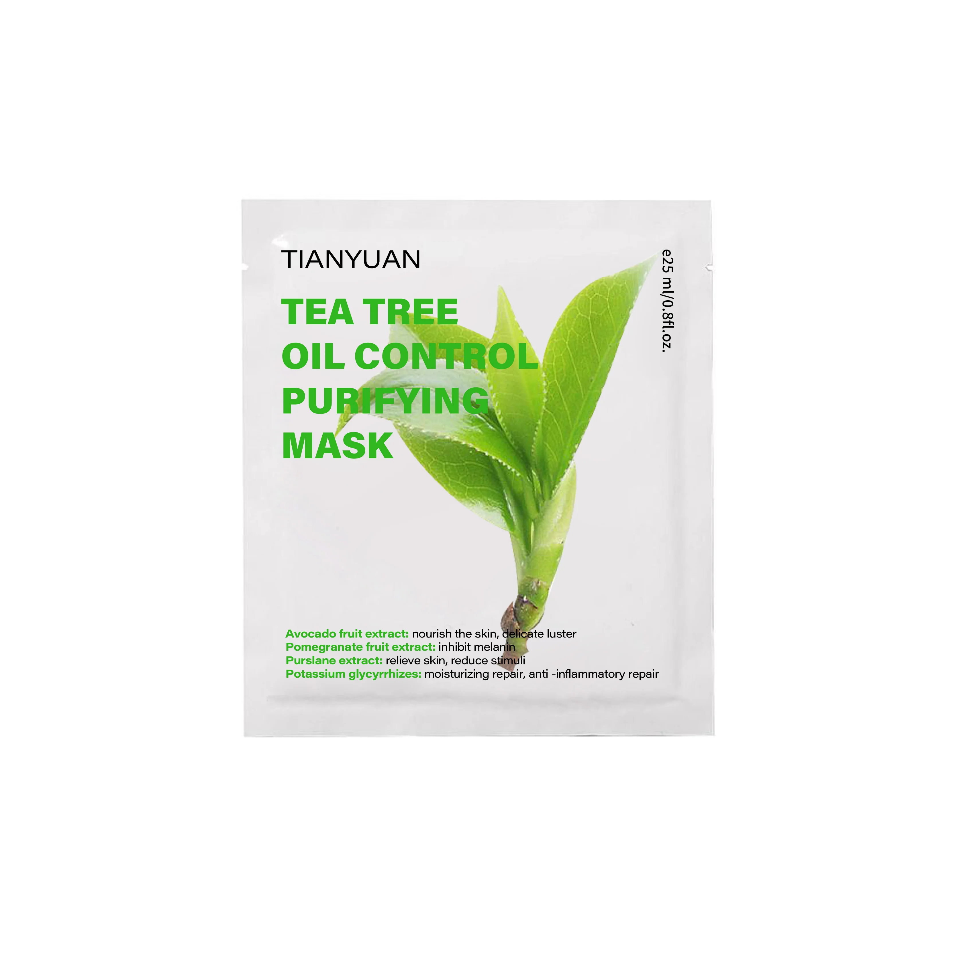 Organic Tea Tree Purifying Mask Skin Moisturizing Pore Cleansing Facial Skin Care Series