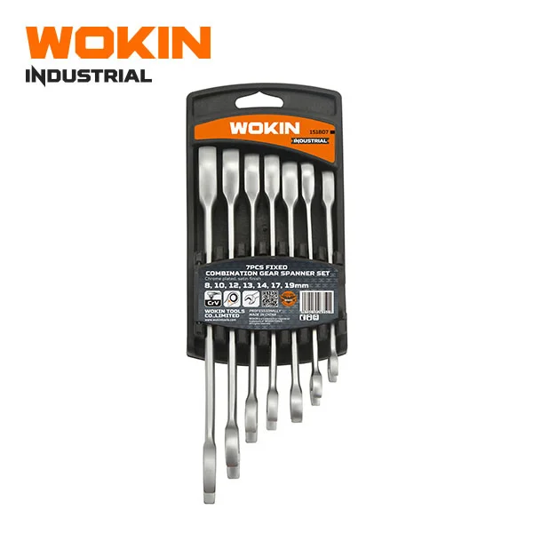 WOKIN 151807 industrial 7pcs Tool Set Fixed Combination Gear Spanner Set