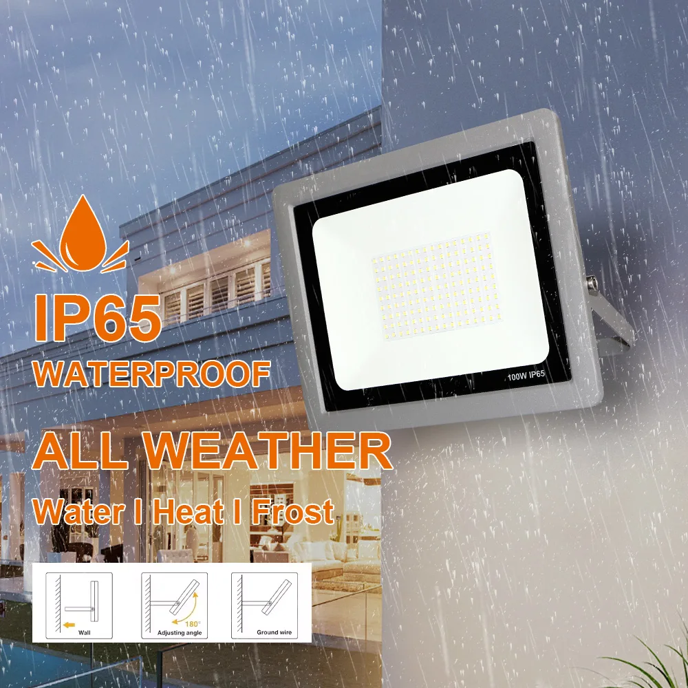 KCD electric 35000 lumen 400w 500watt smd led floodlight with ies file ultra slim 10w 20w 30w 50w outdoor led cheap flood light