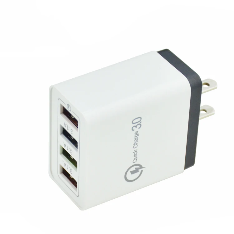 Прямая поставка с завода 3A QC3.0 4usb-порта быстрое зарядное устройство ЕС США настенное адаптер для