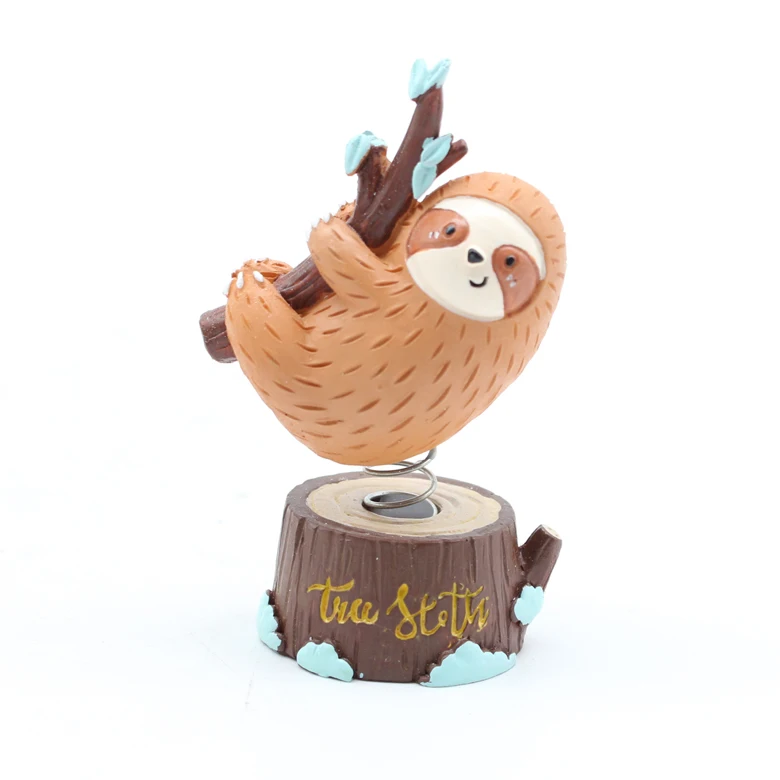OEM Home Decoration Novelty Animal Shaped Case Funny Resin Sloth Music Box