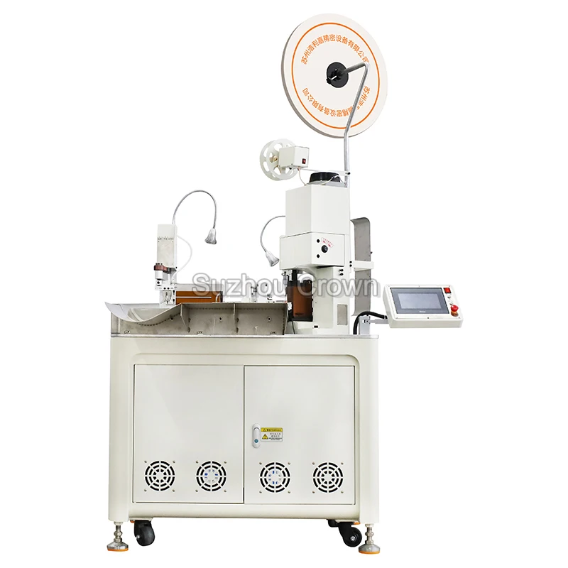 Automatic wire cutting stripping terminal crimping and twisting tinning machine