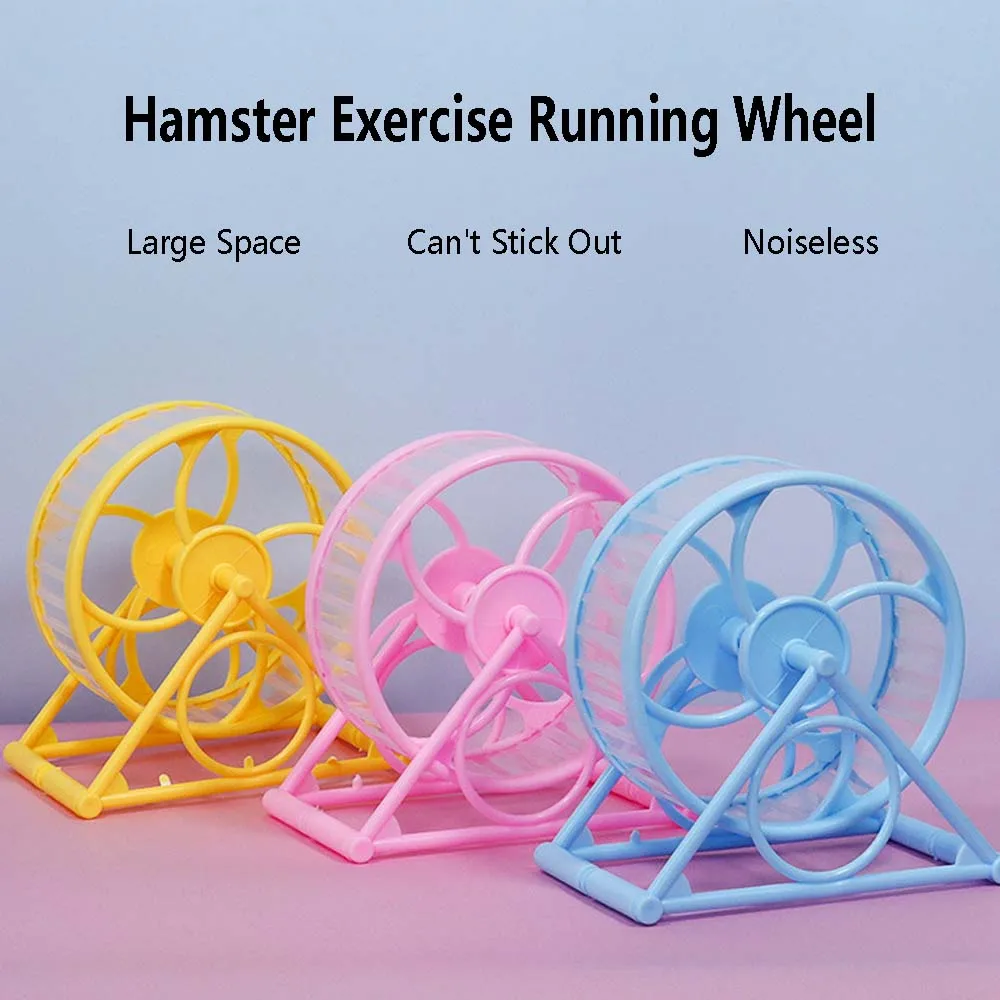 Hamster Exercise Wheels - Quiet Spinner Hamster Running Wheels with Adjustable Stand for Hamsters Gerbils Mice Or Small Animals
