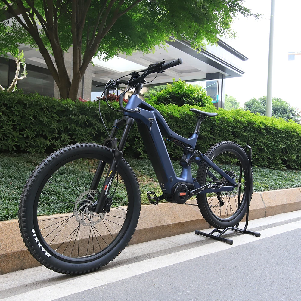 2022 ebike 48v 1000w 29inch bafang m620 ultra mid drive dual suspension carbon electric mountain bike