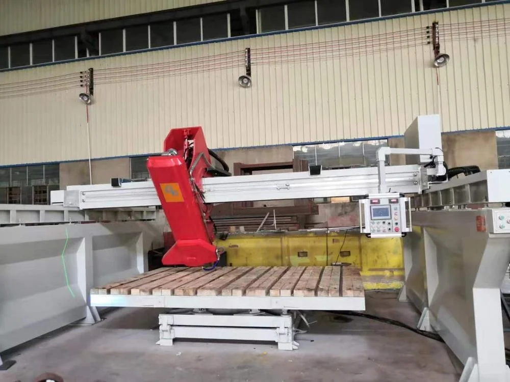 Автоматическая мостовая пила с головкой для резки камня, 45 градусов