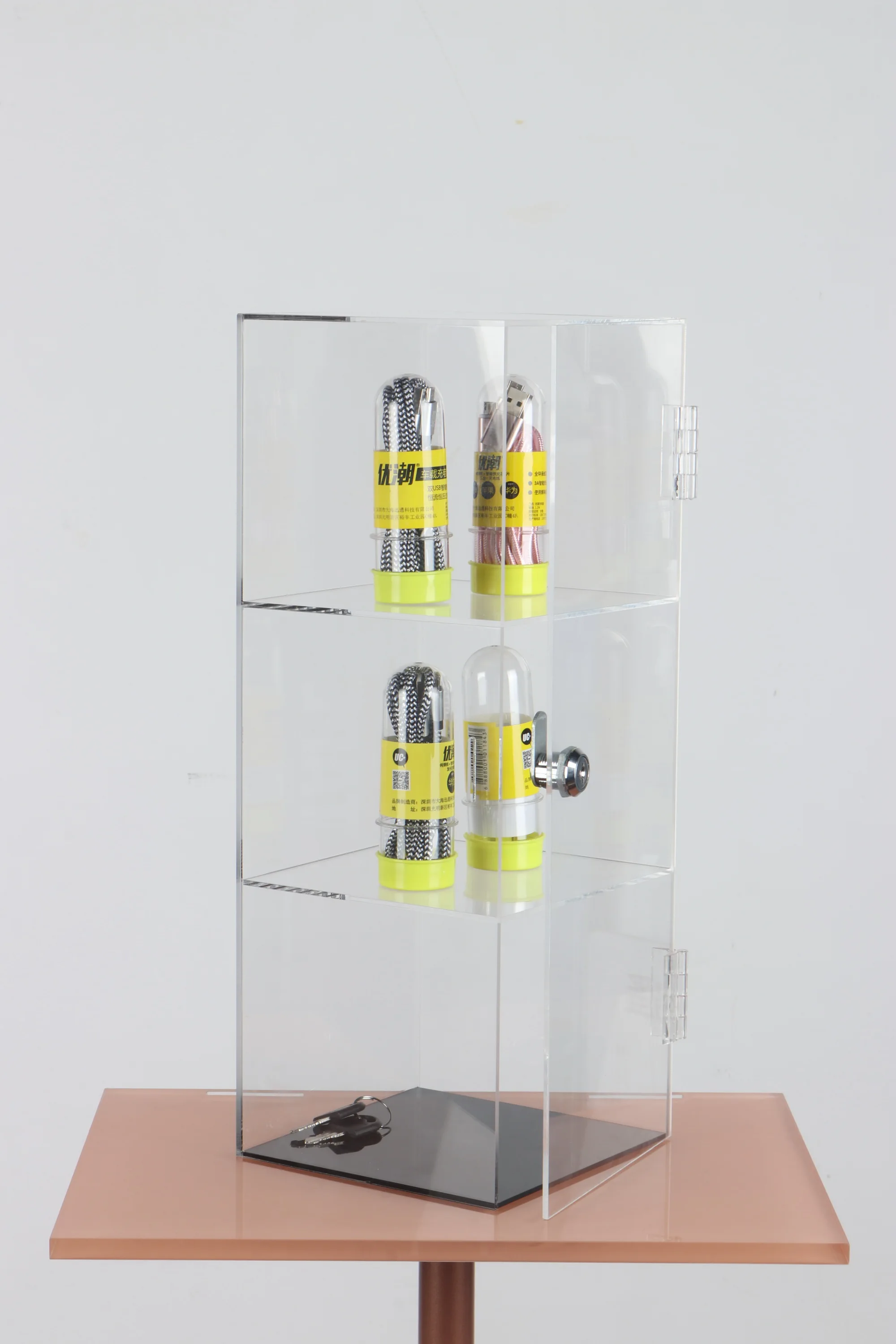 Low Price Tiers Retail Acrylic Display Stands For Wallet Promotion