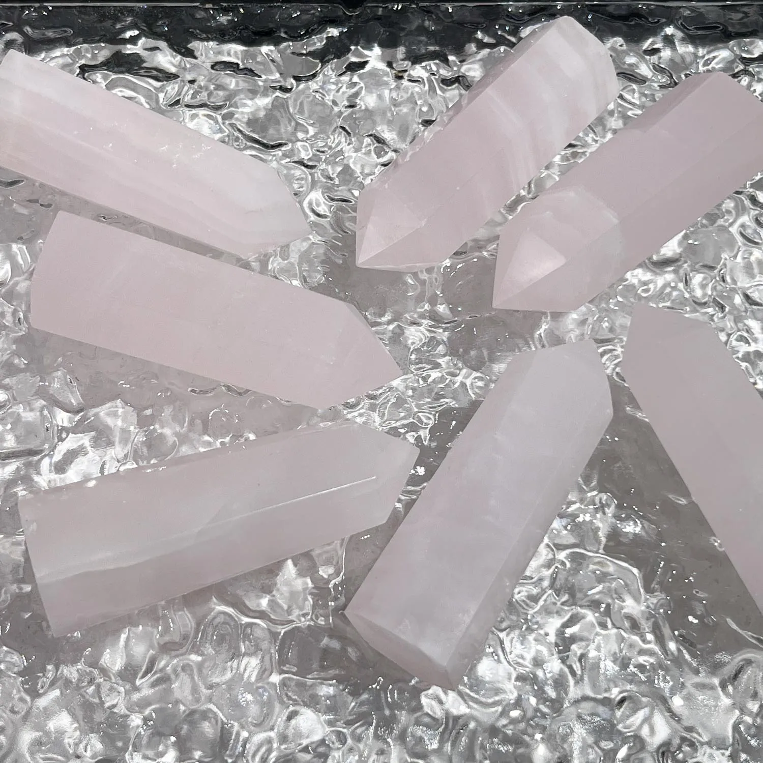 Wholesale Crystal Towers Bulk Mahangini Calcite Clear Crystal Point Aura Quartz Point Crystal Chakra Points for Healing