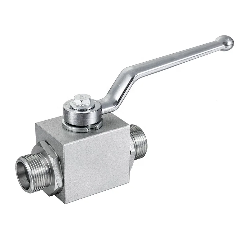 High pressure carbon steel 3 way shut off hydraulic ball valve hydraulic valve