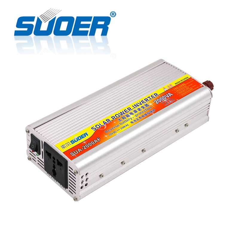 Suoer DC AC Inverter 2kw Solar Modified Power Inverter 12V 230V USB interface