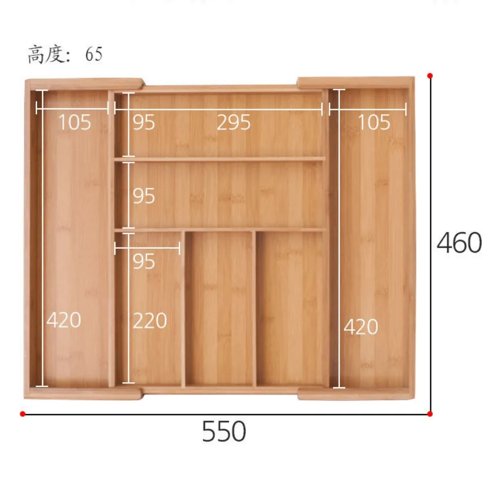 
Best seller bamboo expandable drawer organizer dividers bamboo drawer 